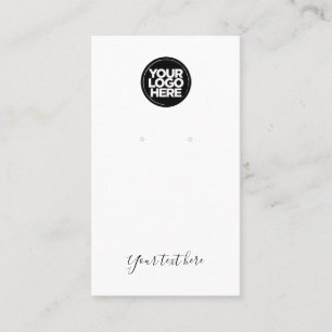 Visite Carte d'affichage minimale du logo de script moder