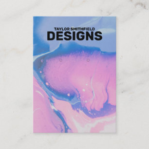 Visite Carte d'affichage Motif de peinture à l'aquarelle