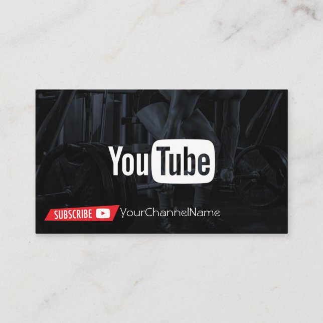 Visite Carte d'annonce de canal Fitness (Devant)