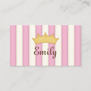 Visite Carte d'appel personnalisée de princesse avec rayu
