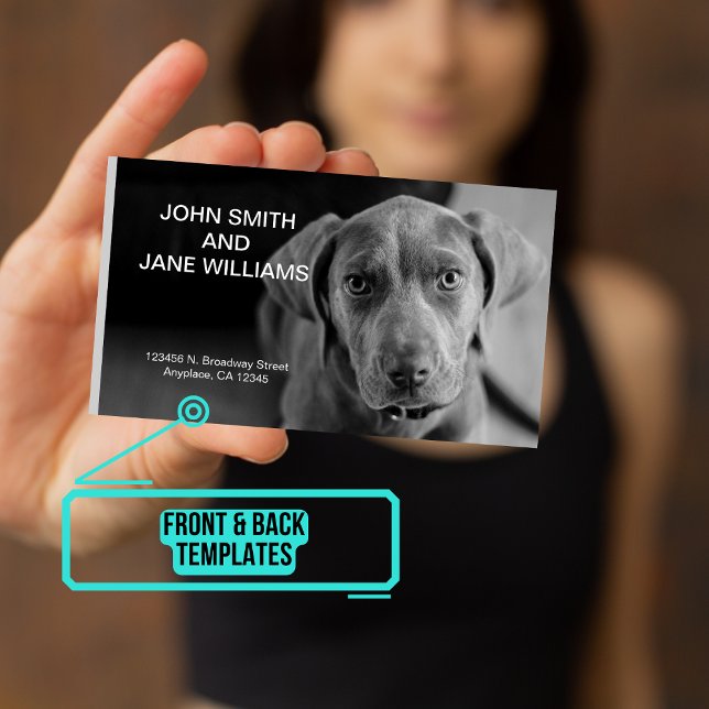 Visite Carte d'appel personnelle : Couples avec animal de (A Personal Calling Card is an easy way of sharing your personal contact information.)