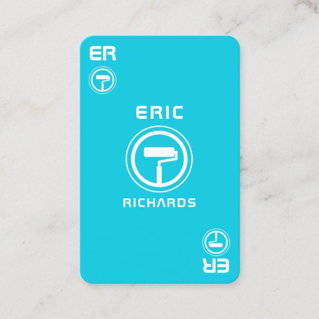 Visite Carte d'as de peintre (Devant)