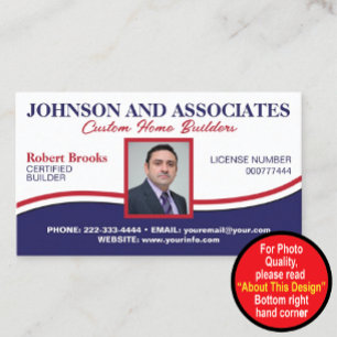 Visite Carte de badge photo professionnelle pour employés