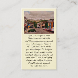 Visite Carte de bénédiction commémorative de prière