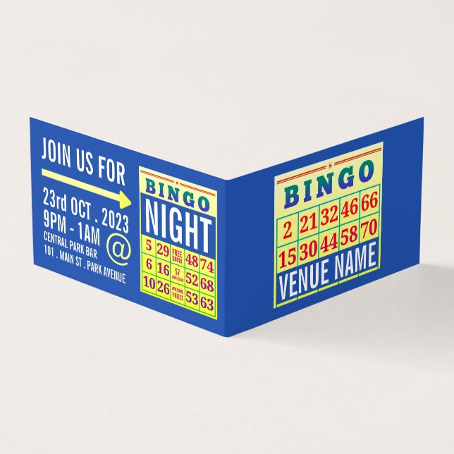 Visite Carte de Bingo, Gestionnaire de Bingo Détaillé (Extérieur)