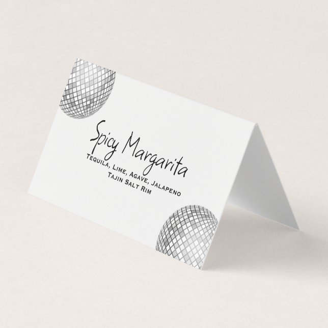 Visite Carte de boisson personnalisée (Devant)