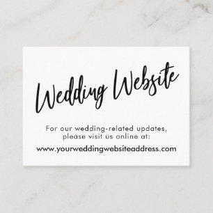 Visite Carte de boîtier du site Web Mariage de script mod