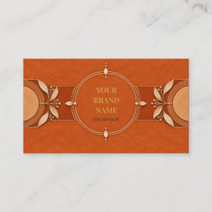 Visite Carte de bracelet boho en terracotta terreuse