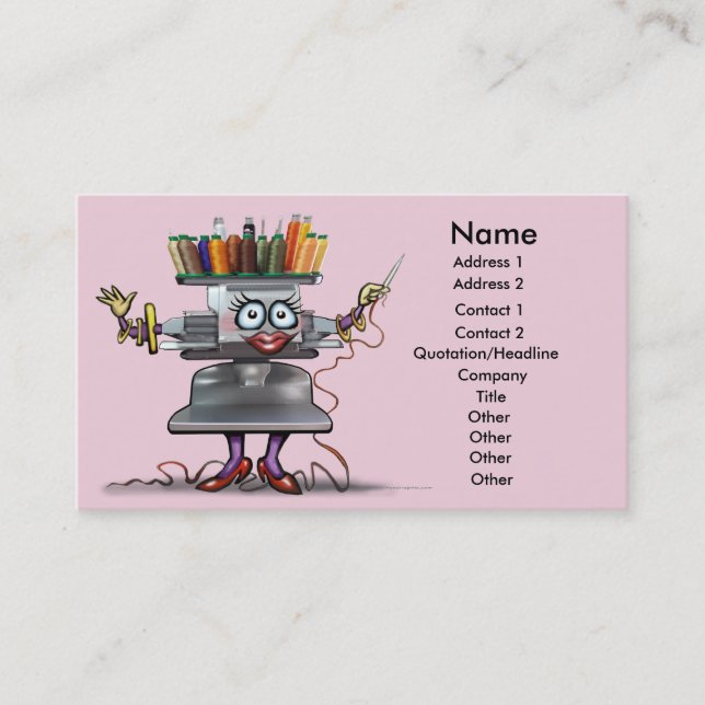 Visite Carte de broderie (Devant)