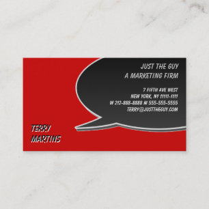 Visite Carte de bulle de parole