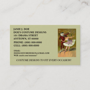 VISITE CARTE DE ~BUSINESS DE COSTUMIER DE ~ DE BOUTIQUE