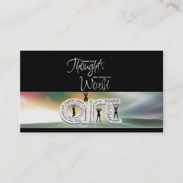 Visite Carte de but artistique réfléchie (Devant)