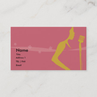 Visite Carte de chanteur