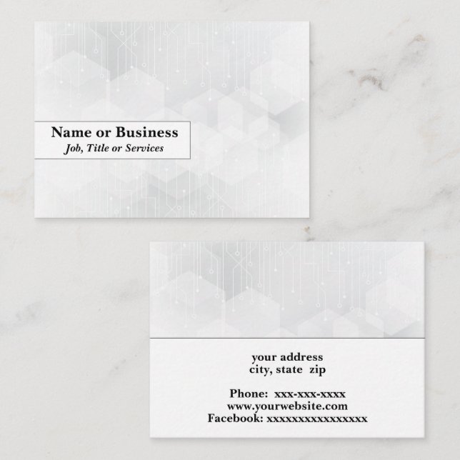 Visite Carte de circuit (Devant / Derrière)