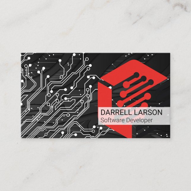 Visite Carte de circuit imprimé | Technologie | Ingénieur (Devant)