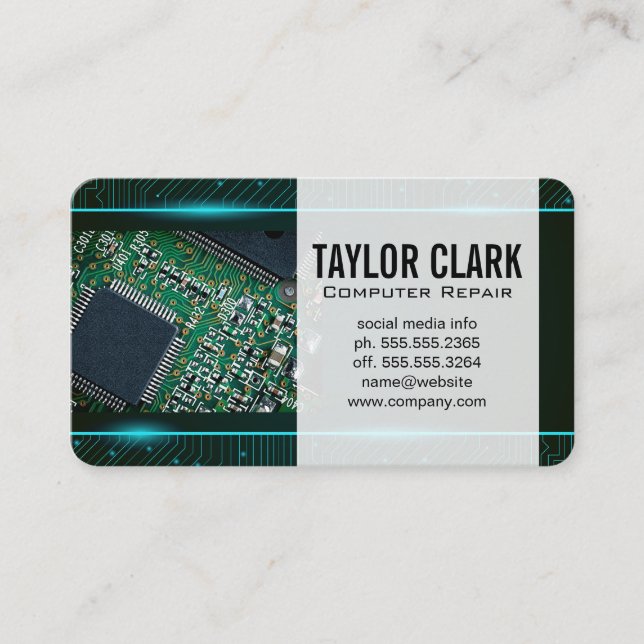 Visite Carte de circuit imprimé technologique | Carte de  (Devant)