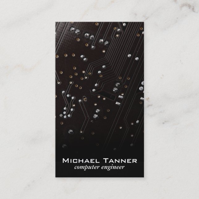 Visite Carte de circuit (noir) (Devant)