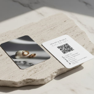Visite Carte de code QR de marque de bijoux de créateur m
