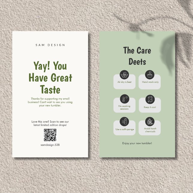 Visite Carte de code QR pour les instructions d'entretien (Créateur téléchargé)