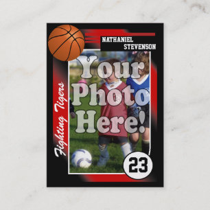 Visite Carte de collection de basket-ball, taille carte d