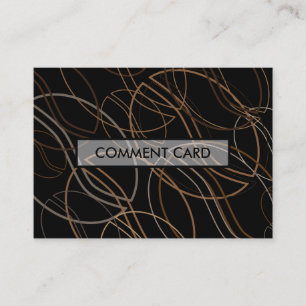 Visite carte de commentaire blur de café