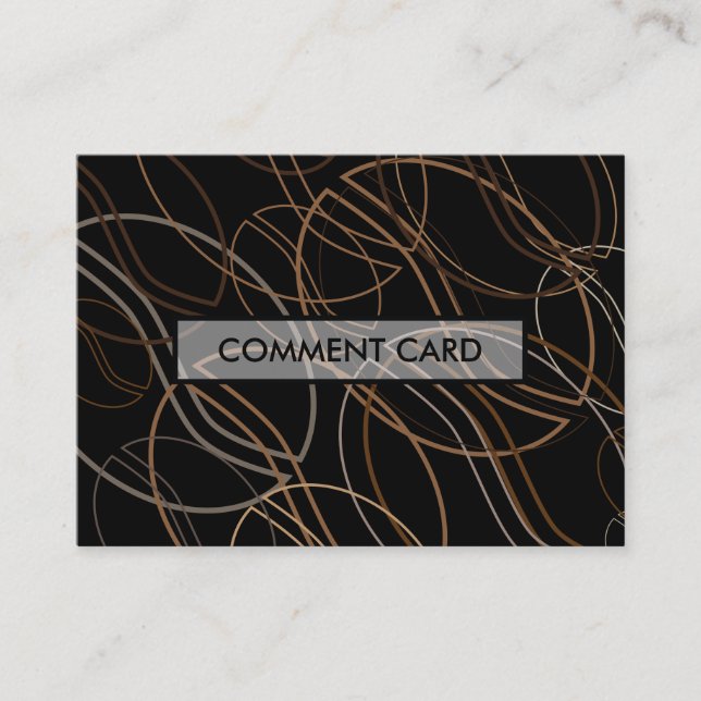 Visite carte de commentaire blur de café (Devant)