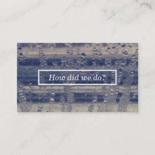 Visite carte de commentaire de fenêtre d'hiver