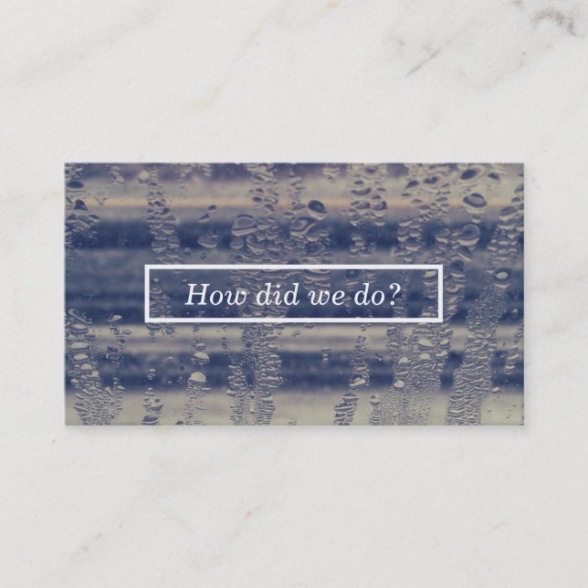 Visite carte de commentaire de la fenêtre d'hiver (Devant)