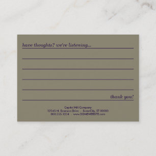 Visite carte de commentaire de style d'emo