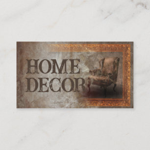 Visite Carte de concepteur d'intérieur Vintage vieilli