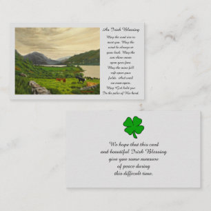 Visite Carte de condoléances avec image commémorative