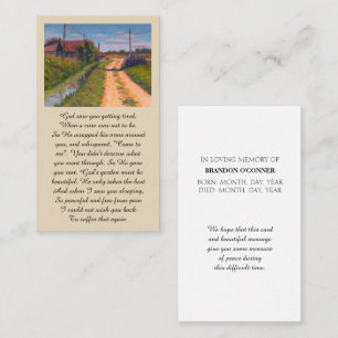 Visite Carte de condoléances pour la campagne en souvenir