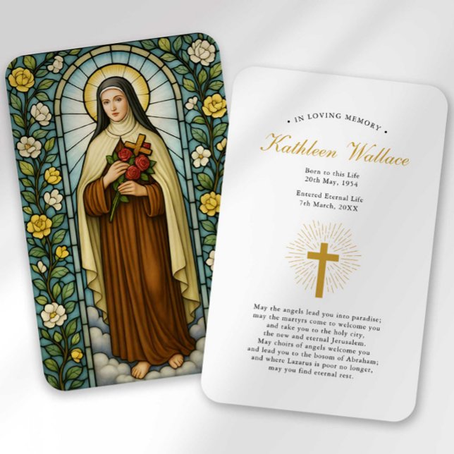 Visite Carte de condoléances Sainte Thérèse de Lisieux (Créateur téléchargé)