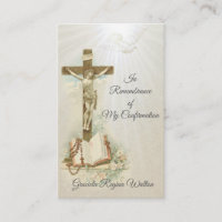 Carte de confirmation du sacrement de conservation