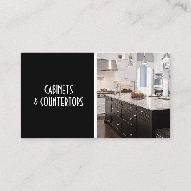 Visite Carte de construction des CABINETS et des COMPTOIR (Devant)