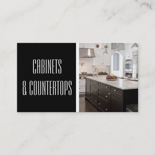 Visite Carte de construction des CABINETS et des COMPTOIR (Devant)