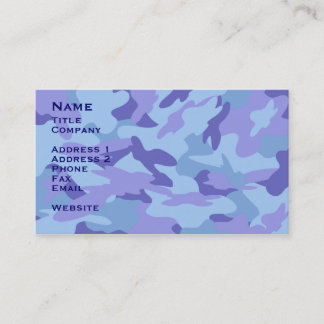 Visite Carte de contact Caméra Bleu / Carte de profil
