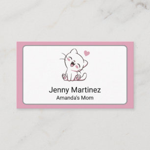 Visite Carte de contact personnalisée pour maman avec un