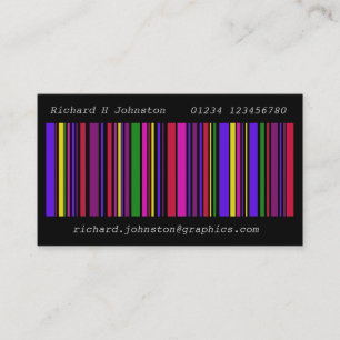 Visite Carte de contact professionnelle multi-couleurs