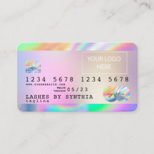 Visite Carte de crédit Holograph Unicorn Dripp ajoutez vo