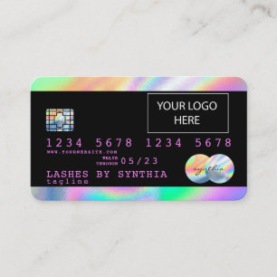 Visite Carte de crédit Holograph Unicorn Dripp ajoutez vo