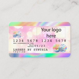 Visite Carte de crédit Holograph Unicorn Dripp ajoutez vo