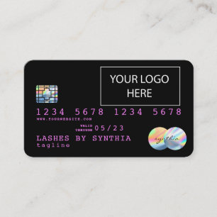 Visite Carte de crédit Holograph Unicorn Dripp ajoutez vo