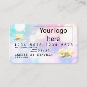 Visite Carte de crédit Holograph Unicorn Dripp ajoutez vo