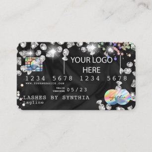 Visite Carte de crédit holographique Styled Diamonds ajou
