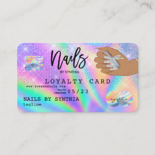 Visite Carte de crédit Holos Nail Tech