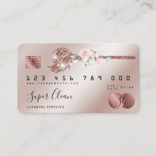 Visite Carte de crédit Maid Cleaning House Sparkling