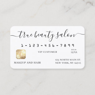 Visite Carte de crédit Script signature or blanc simple