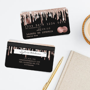 Visite Carte de crédit Styled Driving Gold