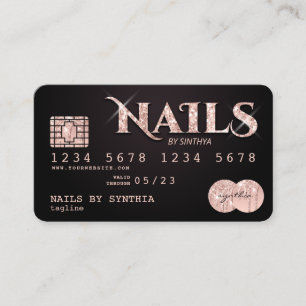 Visite Carte de crédit Styled Nails technicien ongle art